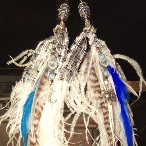 Pierced Feather Earrings